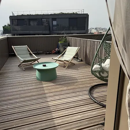Rooftop Duplex With Terrace Overlooking The Eiffel Tower شقة