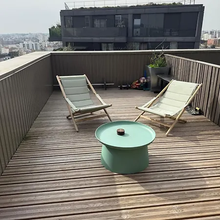 Apartment Rooftop Duplex With Terrace Overlooking The Eiffel Tower